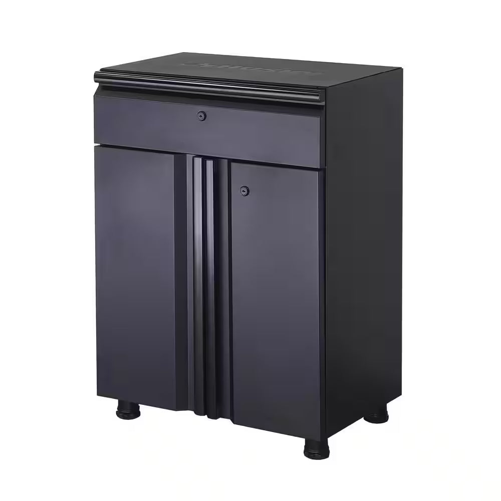 Regular Duty Welded 54.5 In. W X 75 In. H X 19.6 In. D 21-Gauge Steel 3-Piece Garage Storage System in Black