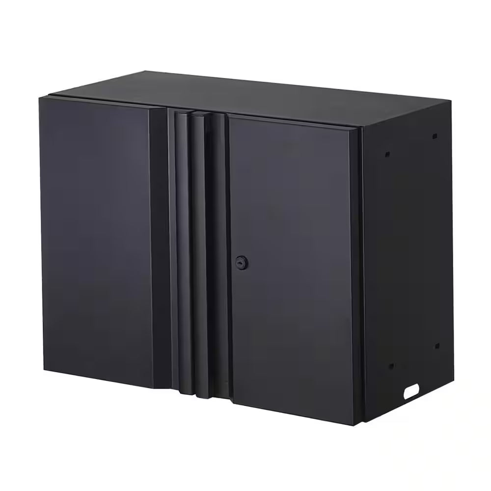 Regular Duty Welded 54.5 In. W X 75 In. H X 19.6 In. D 21-Gauge Steel 3-Piece Garage Storage System in Black