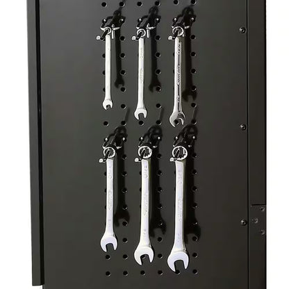 Regular Duty Welded 54.5 In. W X 75 In. H X 19.6 In. D 21-Gauge Steel 3-Piece Garage Storage System in Black