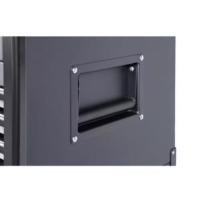 56 In. W X 22 In. D Heavy Duty 23-Drawer Combination Rolling Tool Chest and Top Tool Cabinet Set in Matte Black